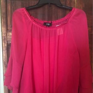 AGB sheer blouse